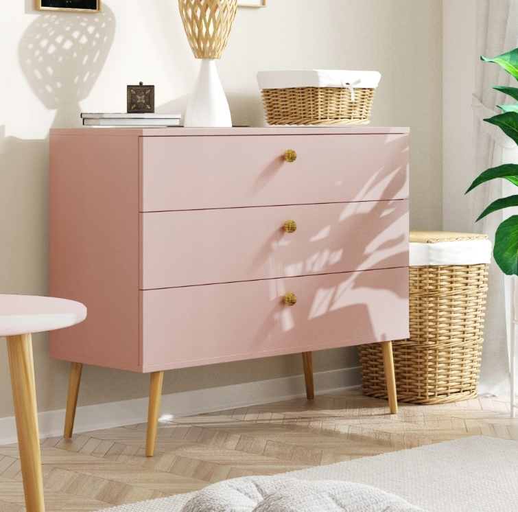 Kolekcja mebli ROSE róż naturalny salon
